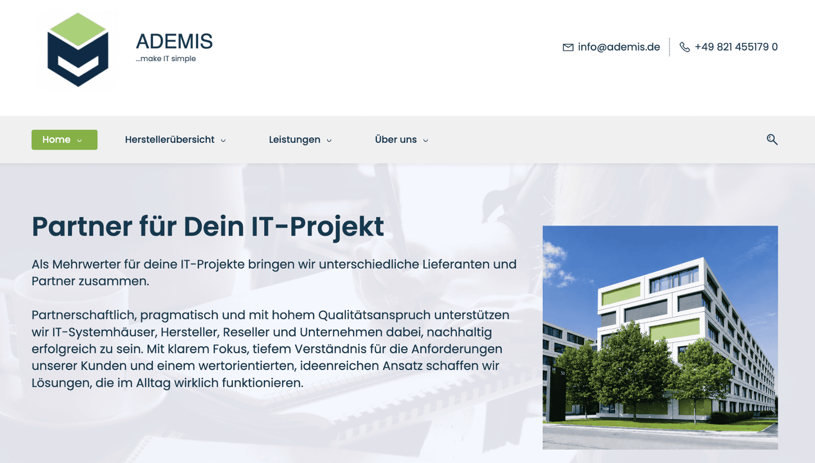 ADEMIS Webseite