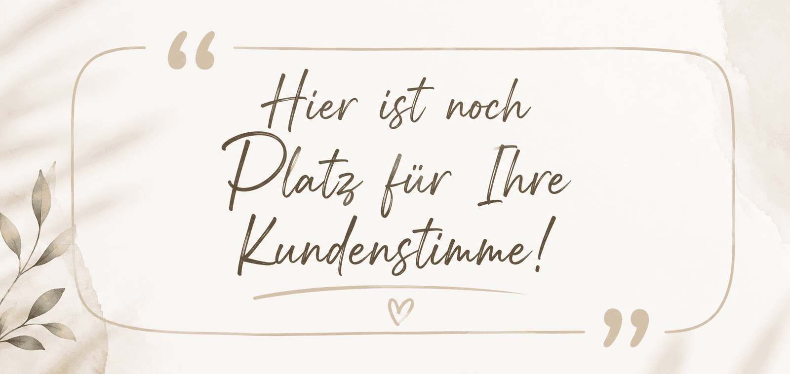 Platzhalter Kundenstimme